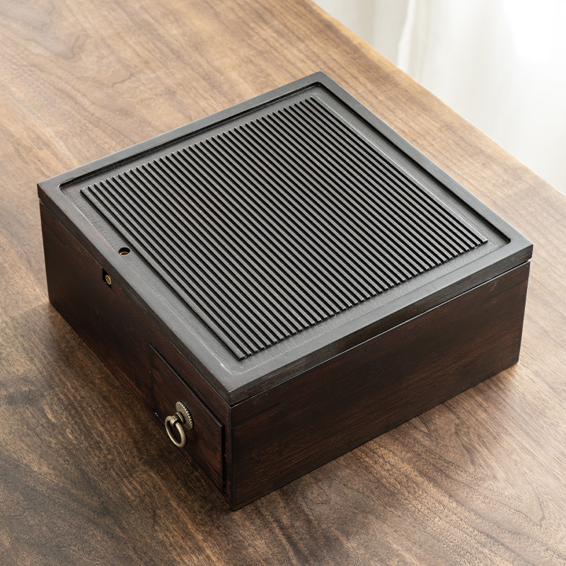 Square storage box tea tray