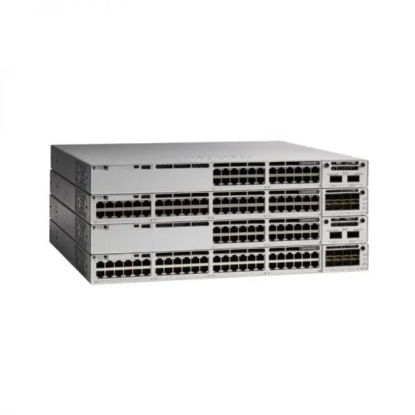 Conmutador de red original Cisco C9300 de 48 puertos PoE + Conmutadores empresariales