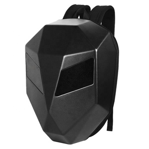 New Design LED Backpack Cool Mask Eyes Hard <strong>Shell</strong> Waterproof Smart Back Pack App Control <strong>Programable</strong> LED Knight Backpack - Product Image 2