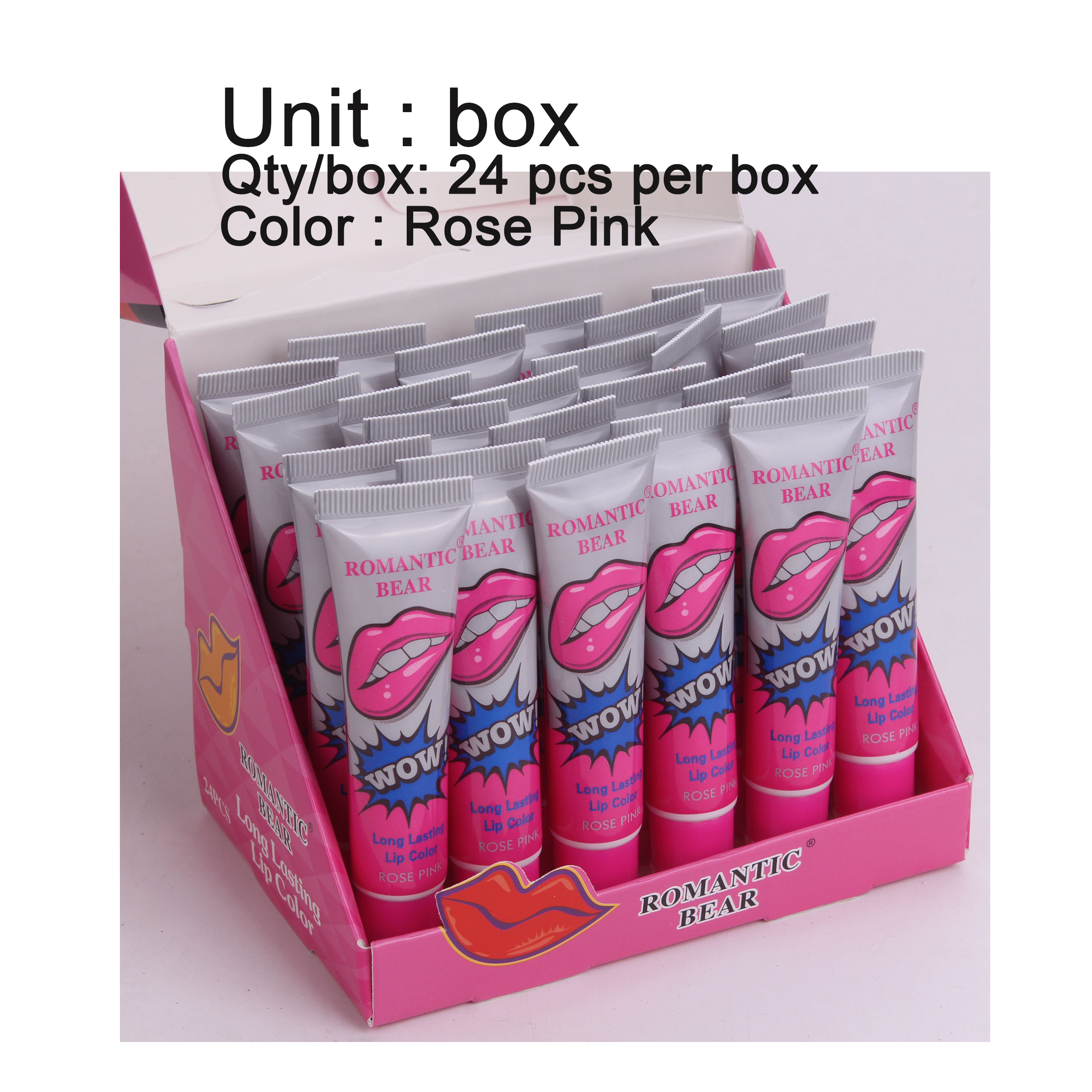 03 Rose rose 24 pcs par boîte d'affichage