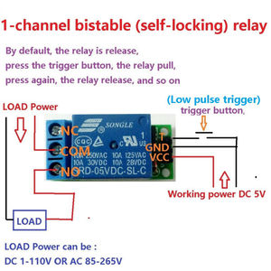 Relè a scatto Flip-Flop modulo autobloccante interruttore a basso impulso per Arduino Smart Home LED Mot IO25A01 5V