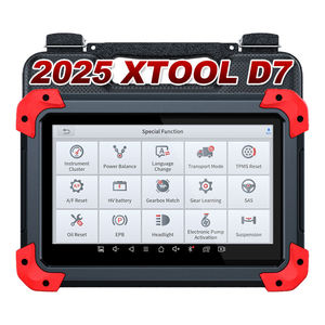 Analizador de motor de coche lector de código XTOOL D7 OBD2 escáner herramienta de diagnóstico para todos los programadores de llaves de coche 36 + reinicios, codificación de inyector FCA - Product Image 1