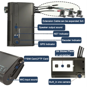 小型1080p录像机2MP跟踪车载摄像机，带4g全球定位系统和无线网络，适用于出租车CMSV6移动数字录像机 - Product Image 4