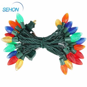 EE. UU. Enchufe colorido tungsteno C7 cadena de luces 25 LED Navidad exterior patio 120V impermeable decoración luces cadena - Product Image 5