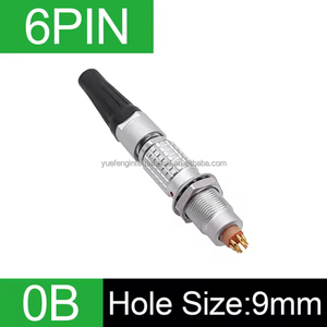 6针工厂批发FGG鸡蛋00 0B 1B 2 3 4 5 6 7 8 9 10 14 16针用于声音设备摄像机的母公插头连接器 - Product Image 2