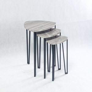 <strong>Table</strong> Round Mdf <strong>Nested</strong> Wooden Set Nest Wood Side Metal Marble Leisure <strong>End</strong> Side <strong>Tables</strong> - Product Image 2
