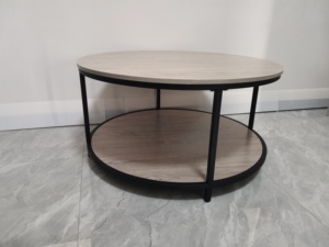 Thiết Kế Sáng Tạo Bàn Cà Phê Đặt Sang Trọng Hiện Đại Đồ Nội Thất Phòng Khách MDF Vòng Đá Cẩm Thạch Bàn Cà Phê - Product Image 3