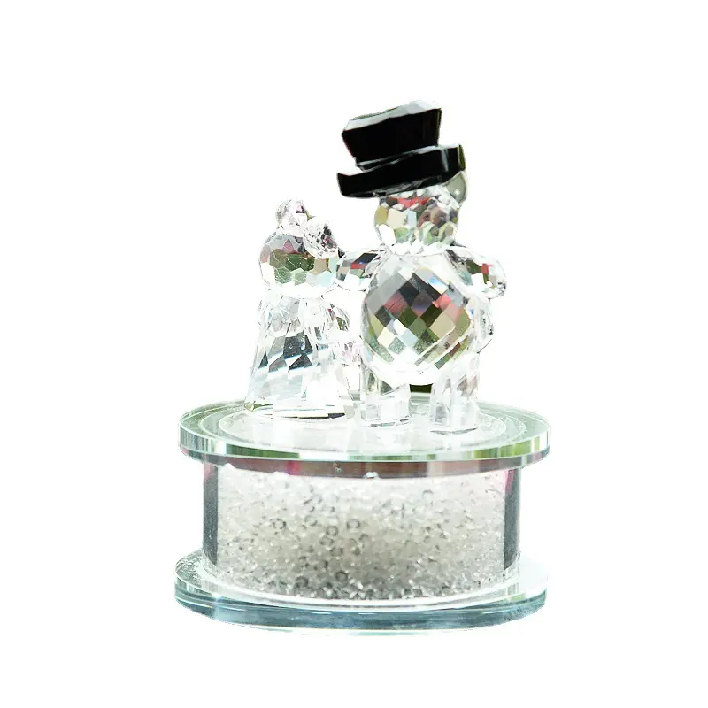 Urso de cristal lembranças de casamento, artesanal, vidro, animal, estatuetas, decoração em miniatura para casa, presentes