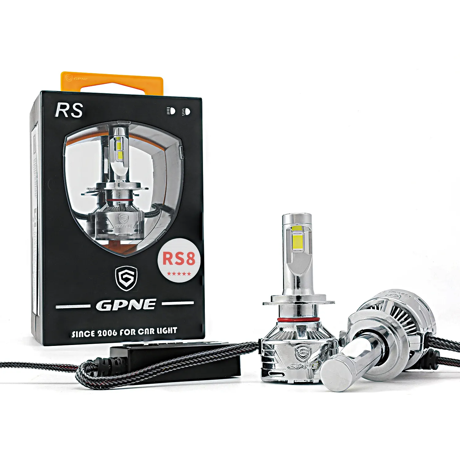 GPNE RS8 led headlight h7 bulb h11 high power 130w car headlamps