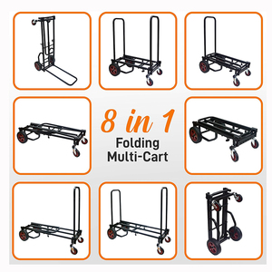 JH-Mech Hand Truck Dolly <strong>Cart</strong> Compact 300Lbs Max Load Capacity Foldable and Lightweight Metal Hand Platform <strong>Cart</strong> - Product Image 5