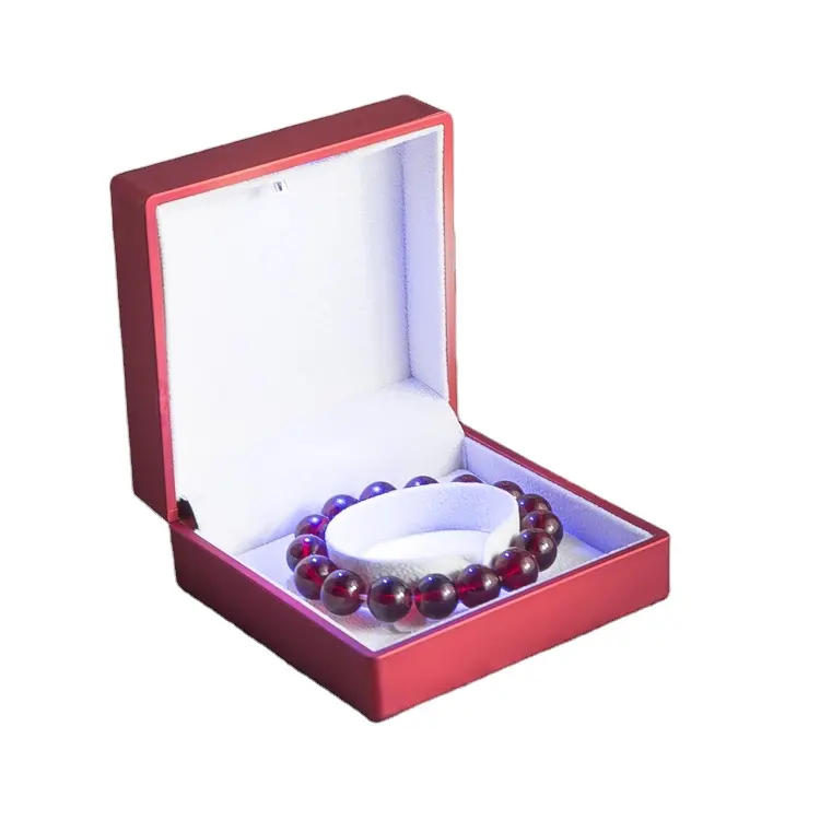 Светодиодное освещение ювелирный дисплей упаковочная коробка для хранения браслет кольцо серьги кулон коробка