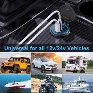 12v-24v多3端口双PD3.0 usb-c和快速充电3.0 USB插座插座，带汽车船房车船用电源开关 - Product Image 6