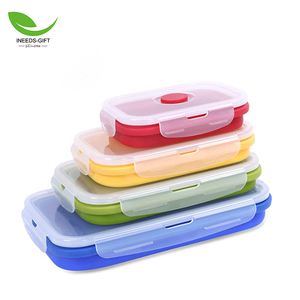 Tùy Chỉnh Nhà Bếp Thực Phẩm Lưu Trữ <span class=keywords><strong>Container</strong></span> Ráp Bowls Đối Với Cắm Trại, <span class=keywords><strong>Silicone</strong></span> Trưa Box Thực Phẩm Lưu Trữ <span class=keywords><strong>Container</strong></span> - Product Image 2