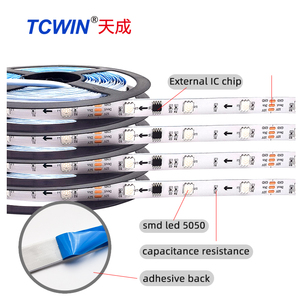 Tcwin RGB LEDストリップライトキット5m 10m 15m 30led/m IP65 Wifi Music Sync 5050 IR 24キーリモコンAPP ledプロ最大アプリコントロール - Product Image 2