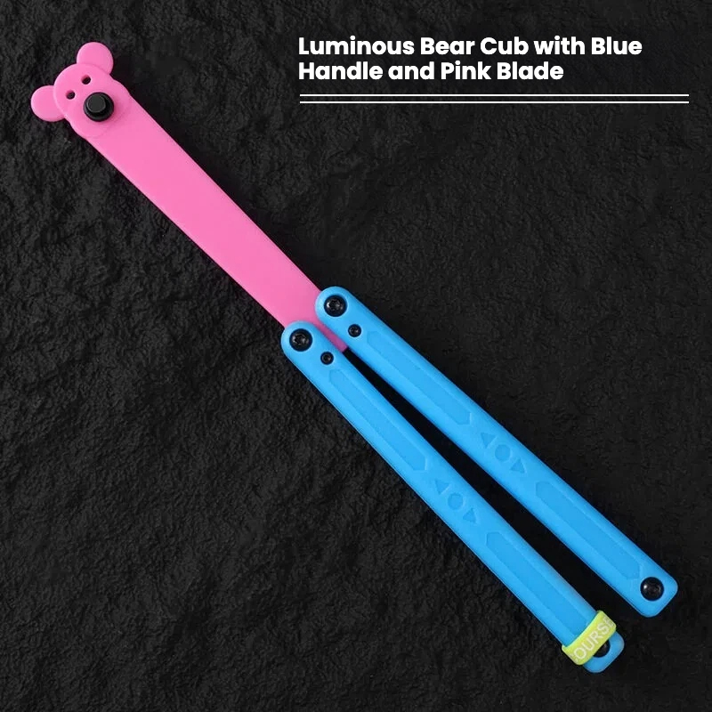 Oso Luminoso Azul Rosa