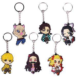 Trung Quốc Nhà Máy Cá Nhân Mát Thiết Kế Cao Su PVC Keychain 2D 3D Mềm Cao Su Dễ Thương Anime Nhân Vật Vòng Chìa Khóa Cho Trang Trí - Product Image 2