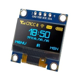 0,96 Zoll I2C-Anzeigemodul 128x64 Pixel OLED-Bildschirm IIC Serial Display Screen Board für Arduino Raspberry Pi 4