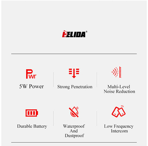 HELIDA Professional Portable Two-way Radio FS-8200 IP68 Waterproof Walkie Talkie Protection Digital ENGLISH Communication TYPE-<strong>C</strong> - Product Image 2