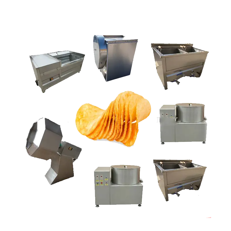 Professional Widely Use Fried Chips Making Machine Potato Chips Production Line French Fries Machine For Sale