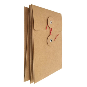 C5 C6 DL Kraft String Tie Umschläge Recycelter Umschlag mit Schnur und Knopf - Product Image 1