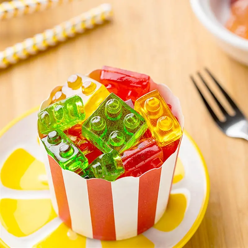 2021 Hot Selling 3D Blok Gummies Jelly Sweets Candy Groothandelaar