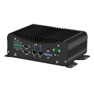 2 Lan Port 6 COM lüfter loser X86 Linux Mini Industrial Embedded Computer I5 / I7 CPU Industrial Box PC - Product Image 2