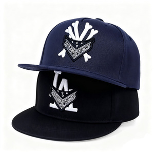 Gorra Snapback bordada en 3D con diseño personalizado, gorra de béisbol de ala plana estructurada de 5 paneles, gorras de Hip Hop para papá, gorra con logotipo bordado - Product Image 1