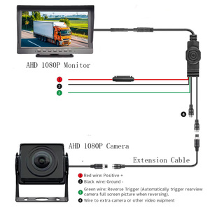 Nhà Máy AHD 10.1-Inch 1080P Xe Sao Lưu Máy Ảnh Với Tầm Nhìn Ban Đêm Không Thấm Nước IP68 Phổ Xếp Phía Sau Xem Màn Hình - Product Image 6