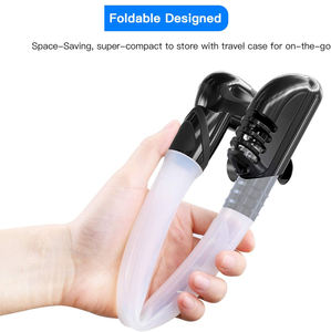 सर्वाधिक बिकने वाला टेम्पर्ड ग्लास लेंस डाइविंग स्नोर्कल मास्क स्कूबा डाइविंग मास्क और स्नोर्कल सेट - Product Image 4