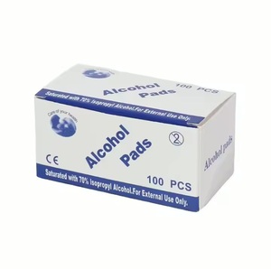 75% alkol tek kullanımlık 2 katlı alkol pamuk pedleri: ev temizliği ve telefon dezenfeksiyonu için Ideal - Product Image 1