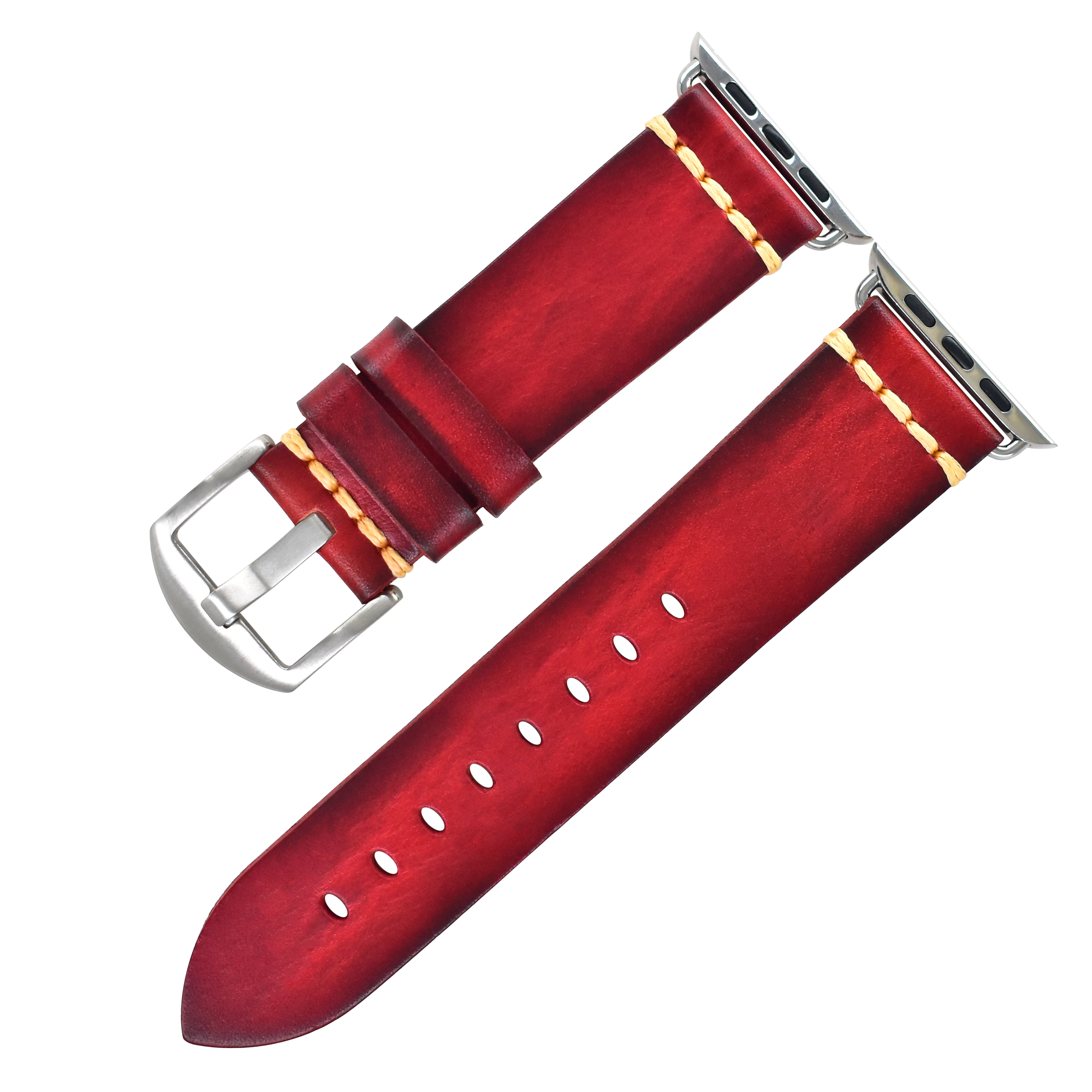 Boucle argent rouge K009S