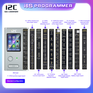Programador inteligente i2C i6S para <span class=keywords><strong>iPhone</strong></span> 6-15 ProMax Face ID pantalla de batería Color Original Función de tono verdadero Reparación de matriz de puntos