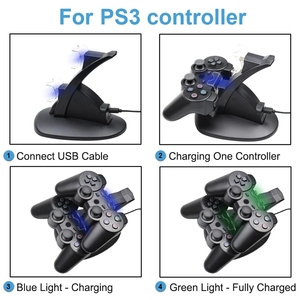 适用于PS3超薄控制台电缆双充电器，适用于索尼PlayStation 3控制器的PS3充电坞站 - Product Image 4