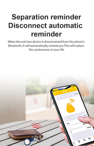 <strong>Android</strong> <strong>IOS</strong> Compatible Mini GPS Tracker Global Anti-Loss Theft Keychain Bike Pet Cat Dog Collar Wallet Air Tag Locator Plastic - Product Image 4
