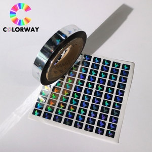 Hoja de etiquetas holográficas de alta seguridad Personalización Etiqueta adhesiva colorida antifalsificación con códigos individuales - Product Image 4