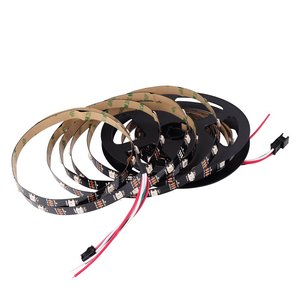 LED WS2812B สีดำ/ขาว PCB ม้าแข่ง LED Strip 10มม. 12มม. WS2812สมาร์ท RGB Led Strip Light74Leds - Product Image 3
