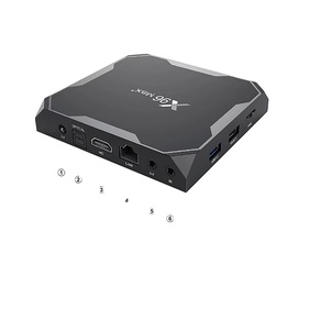 กล่องทีวีอัจฉริยะแอนดรอยด์ H96กล่องรับสัญญาณสูงสุดกล่องรับสัญญาณ IPTV 4K Android 11 8K กล่องสมาร์ททีวีสี่คอร์ตัวรับสัญญาณเสียงคู่ WIFI - Product Image 1