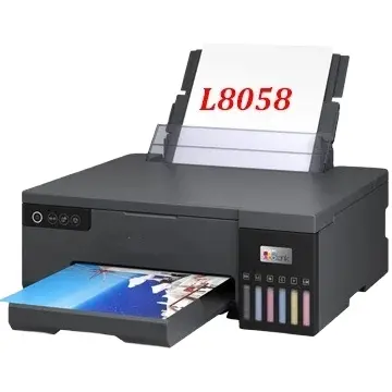 Impressora jato de tinta para EPSON L805 L8050/L8058 impressora jato de tinta de transferência por sublimação UV, com cabeça de 6 cores XP600 WIFI A4 para Desktop e PC ID, venda imperdível