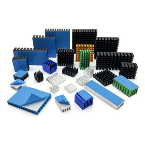 Heatsink Kit with Thermal Conductive Adhesive Tape, Aluminum Heat Sink Cooler and Copper Heatsink for <strong>Raspberry</strong> <strong>Pi</strong> B B+ <strong>2</strong>/3/4/5 - Product Image 1