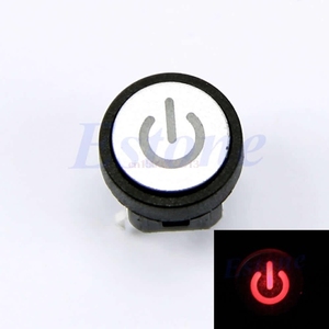 Druckknopf schalter LED-Licht Strom versorgungs symbol Druckknopf Momentan verriegelung Computer gehäusesc halter - Product Image 4