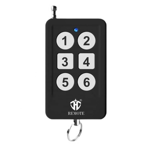 Benutzer definierte 6 Tasten Elektronik HF-Sender 433 MHz Ev1527 weiß moderne Fernbedienung - Product Image 1