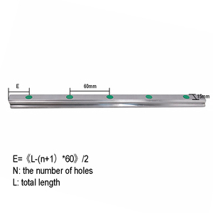 HLTNC 2 juegos de riel de guía lineal de husillo de bolas de perfil EGR20 -1000MM con 4 bloques deslizantes cuadrados EGH20CA para deslizador lineal de máquina cnc