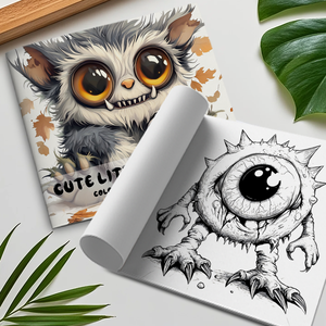 Whimsical Monster Coloring <strong>Book</strong> Cute Fantasy Creature Coloring <strong>Book</strong> Creative Artistic Coloring <strong>Book</strong> for Relaxation