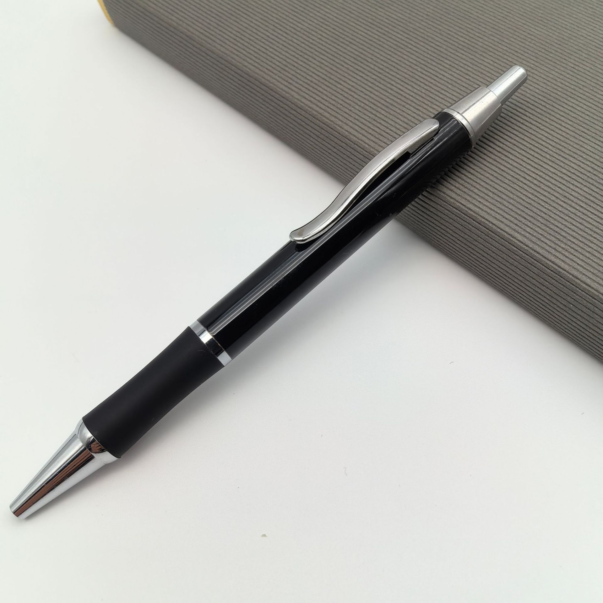Black with silver