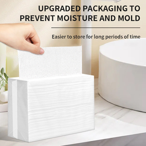 Custom Disposable Eco-Friendly 1/2 Ply Interfolded/C/<strong>Z</strong> Fold Commercial Paper Hand Towel <strong>Tissue</strong> Made From Pulp for Toilet Use - Product Image 3