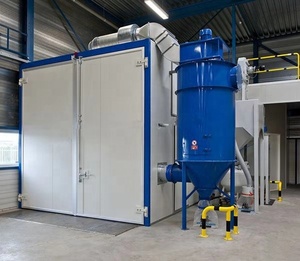 Recycling Sandblasting Room Sand <strong>Blast</strong> Cabin With Automatic Recovery System - Product Image 1
