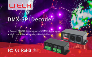 LTECH decodificatore segnale DMX-SPI DMX512 conversione del segnale digitale LED Controller di illuminazione digitale - Product Image 2