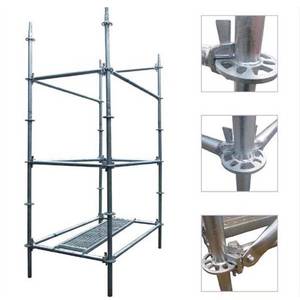 Andamio de bloqueo de anillo galvanizado modular multiusos | Andamio de bloqueo de pasador rápido