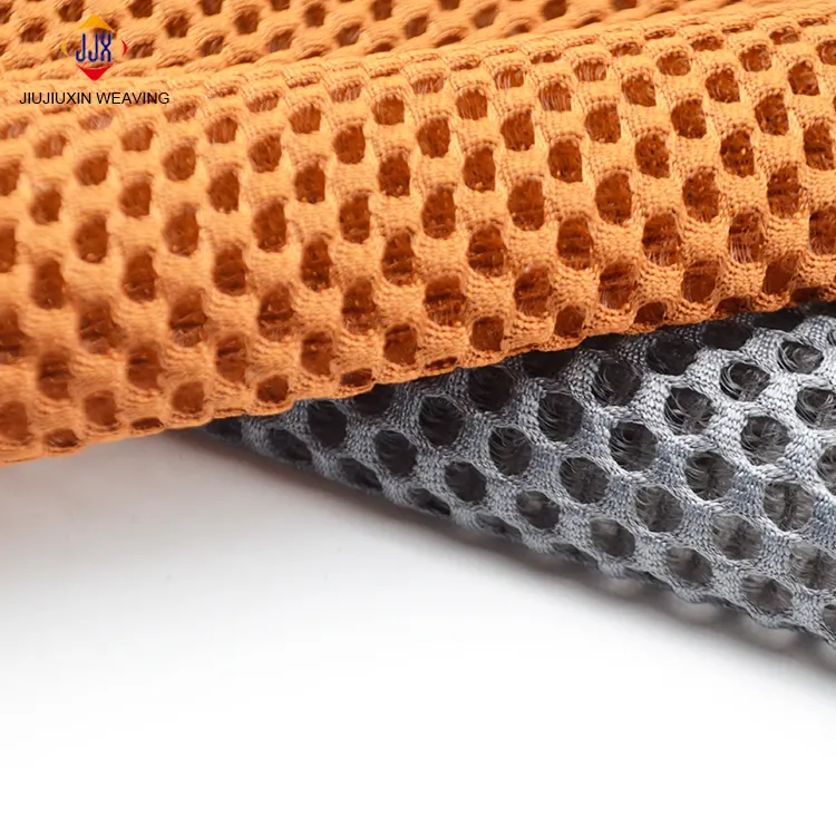 Air Mesh Tecido para Pvc Motocicleta Seat Cover Tear Resistant 3d Xadrez Jiangsu Tricot Veludo Estofados Tecido 100% Poliéster