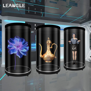 Thiết kế mới thời trang 75 86 inch mini LED hiển thị quảng cáo trong suốt displayer chiếu 3D Hologram Ống - Product Image 4